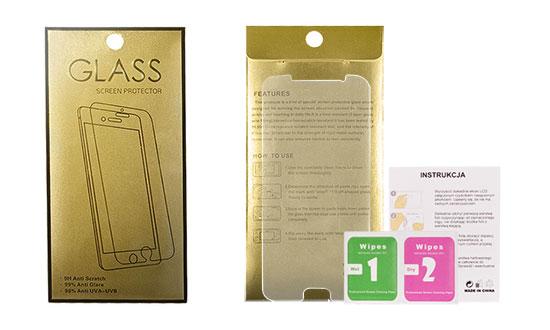 Apsauginis stikliukas Apple iPhone 5 / 5S / 5C / SE, pritaikytas dėklui, 9H GOLD
