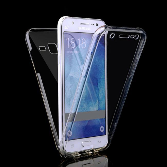 Galiniai dangteliai, Silikoniniai 360 TPU 0,3mm, Samsung J7 2016, Pilnai apsaugantis telefoną ir LCD, iš dviejų dalių, 0.3 mm silikonas