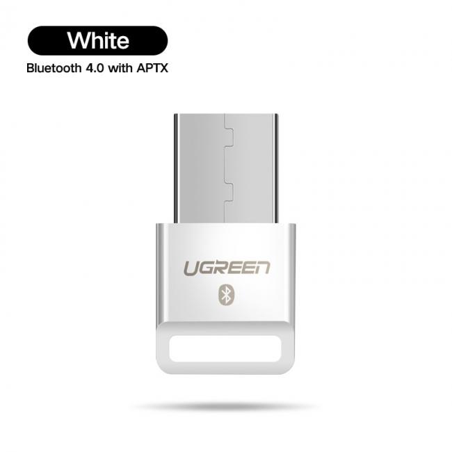Bluetooth adapteris, V4, iki 3 Mbps, atstumas iki 20 m, baltas, UGREEN