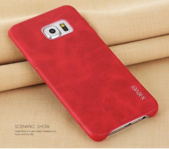 Dėklas Samsung S6 EDGE Plus, G928, Raudonas, galinis iš silikono, X-LEVEL VINTAGE