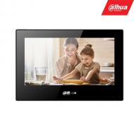 IP domofono monitorius VTH5321GB-W. 7 col. 1024×600. Wifi, PoE(802.3af). SIP. Andoid 8.1, Juodas.