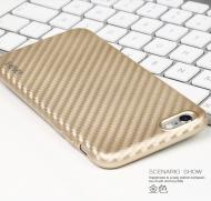 Dėklas Iphone 6, 6s, auksinis, galinis iš silikono, X-LEVEL CARBON