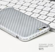 Dėklas Iphone 6 Plus, 6s Plus, sidabrinis, galinis iš silikono, X-LEVEL CARBON