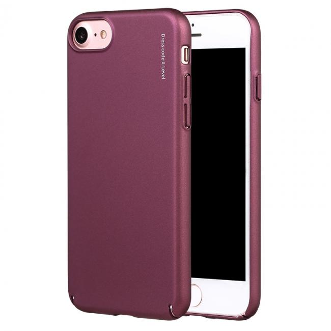 Dėklas Samsung A7 2017, Bordo, galinis iš plastiko, X-LEVEL KNIGHT