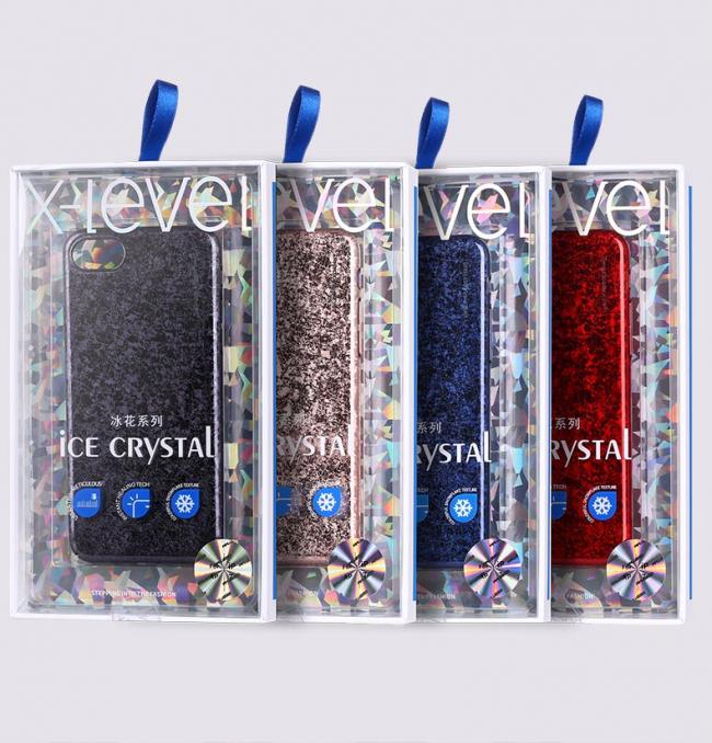 PIPILU/X-LEVEL dėklai, ICE Crystal nugarelės, ICE Cristal serijos Iphone 6, 6s, juodas