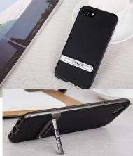 Dėklas Iphone 7, juodas-sidabrinis, galinis iš silikono, YOUTH