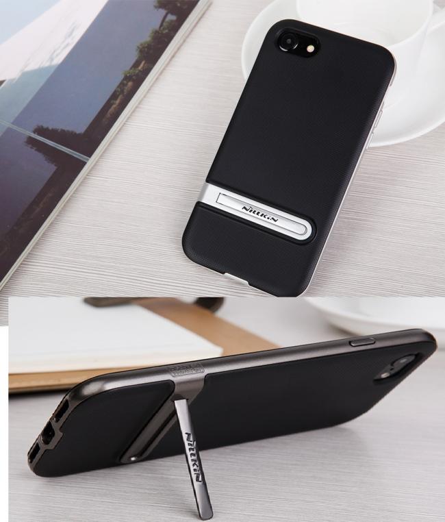 Dėklas Iphone 7, juodas-sidabrinis, galinis iš silikono, YOUTH