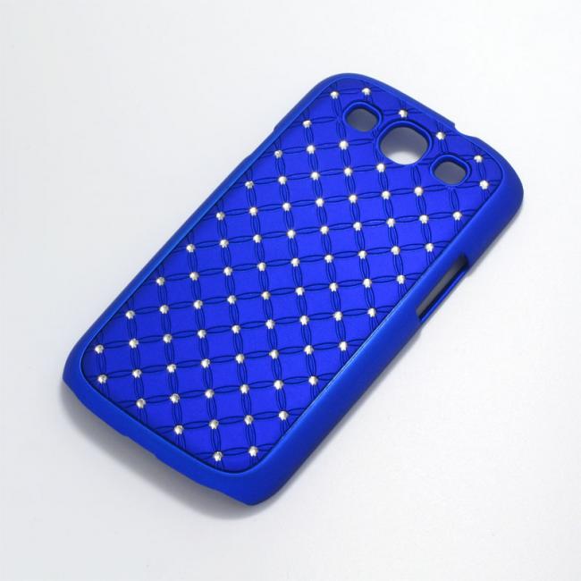 Dėklas Samsung Galaxy S3 I9300 / S3 Neo I9301, galinis iš plastiko, mėlynas, CRYSTAL CASE