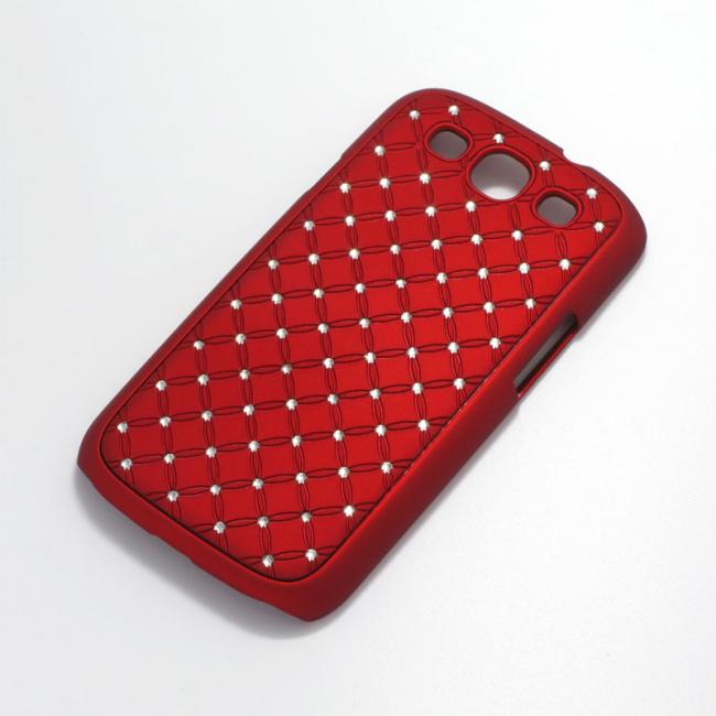 Dėklas Samsung Galaxy S4 I9500 / I9505, galinis iš plastiko, raudonas, CRYSTAL CASE