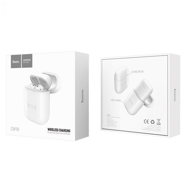 Belaidis kroviklis Apple Airpods, HOCO CW18, baltas