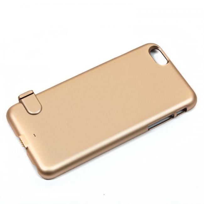 Išorinis akumuliatorius-dangtelis SLIM, Apple iPhone 6, 2000 mAh, auksinis