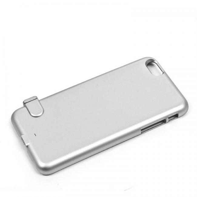 Išorinis akumuliatorius - dėklas Apple iPhone 6, 2000 mAh, SLIM, sidabrinis