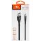 Kabelis USB - Micro USB, 3 m, sustiprintas nailonu, juodas, EXTREME SPIDER
