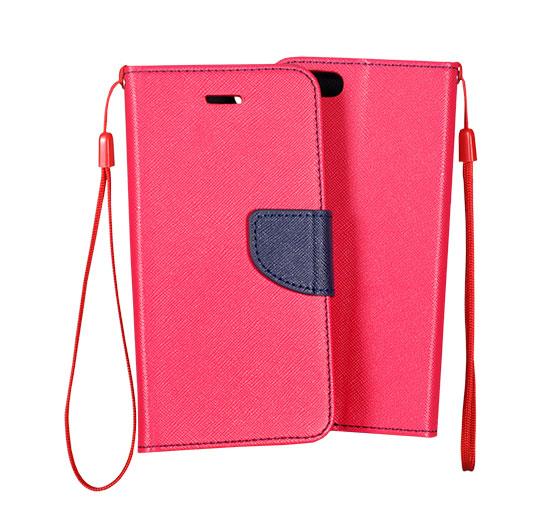 Atverčiamas dėklas Flexi Diary, Sony Xperia M5, rožinis/ tams. mėlynas
