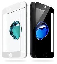 Apsauginis stikliukas Apple iPhone 7 Plus / 8 Plus, lenktas pilnai klijuojamas, baltas, 5D FULL GLUE (be garantijos)