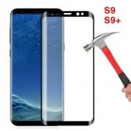 Apsauginis stikliukas Samsung Galaxy A6+ A605, lenktas pilnai klijuojamas, juodas, 5D FULL GLUE