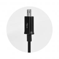 Kabelis USB - Micro USB, 1 m, ilga jungtis 8 mm