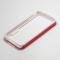 Dėklas Apple iPhone 4 / 4S, bamperis, baltas su raudona, NEW BUMPER