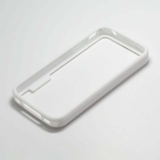Dėklas Apple iPhone 4 / 4S, bamperis, baltas, NEW BUMPER
