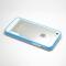 Dėklas Apple iPhone 5 / 5S, bamperis, baltas su mėlyna, NEW BUMPER