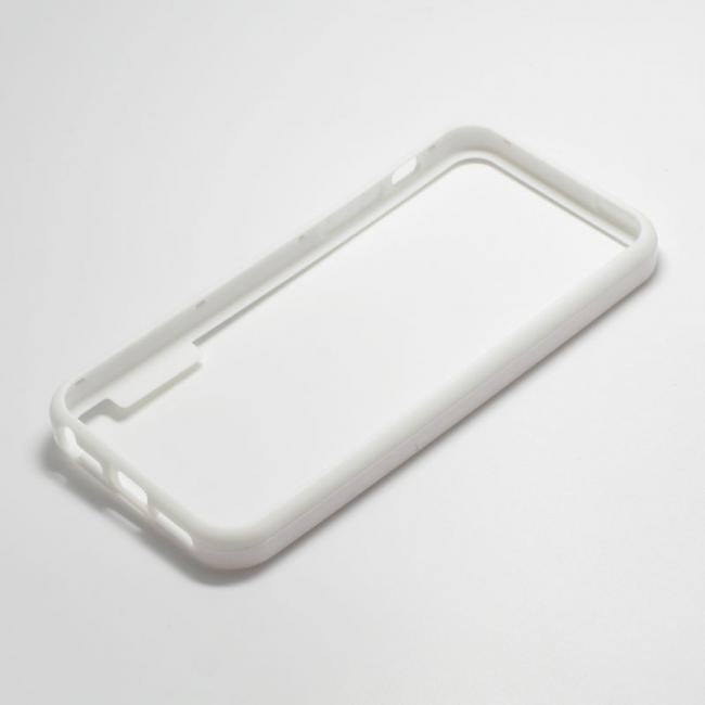 Dėklas Apple iPhone 5 / 5S, bamperis, baltas, NEW BUMPER