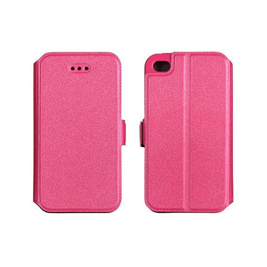 Atverčiamas dėklas Pocket Book, LG K520 Stylus 2, rožinis
