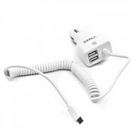Automobilinis kroviklis Axiver, 4800mA, microUSB + 2xUSB