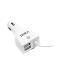 Automobilinis kroviklis Axiver, 4800mA, microUSB + 2xUSB