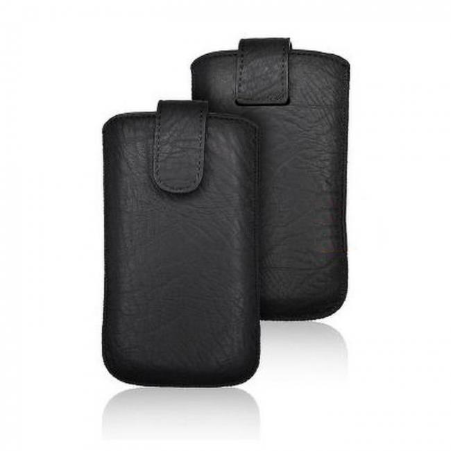 Universalus dėklas 85x165 mm, su magnetiniu ištraukimu, juodas, pritaikomas Samsung A515 Galaxy A51, SLIM LUNA 2