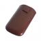 Universalus dėklas iš dirbtinės odos Slim Simple, dydis: M (iPhone 4S), tamsiai rudos spalvos