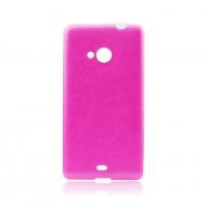 Dėklas Samsung J500 Galaxy J5, galinis iš silikono, rožinis, ULTRA SLIM LEATHER